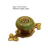 Fashion Pull Handle Ceramic Knob Door Metal Vintage Flower Door Cabinet Cupboard Wardrobe Drawer Furniture Decor