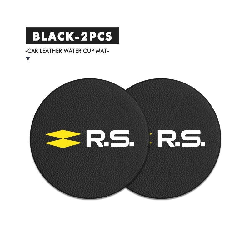 Suede Car Coaster Water Cup Holder Anti-Slip Pad Accessories For Renault Dacia RS Megan Scenic Logan Laguna Clio 3 4 Kadjar NN87