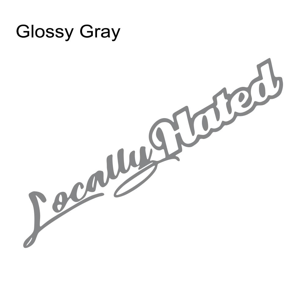 Locally Hated Car Front and Rear Windshield Sticker Auto Window PVC Waterproof Decoration Vinyl Decals Universal Accessories