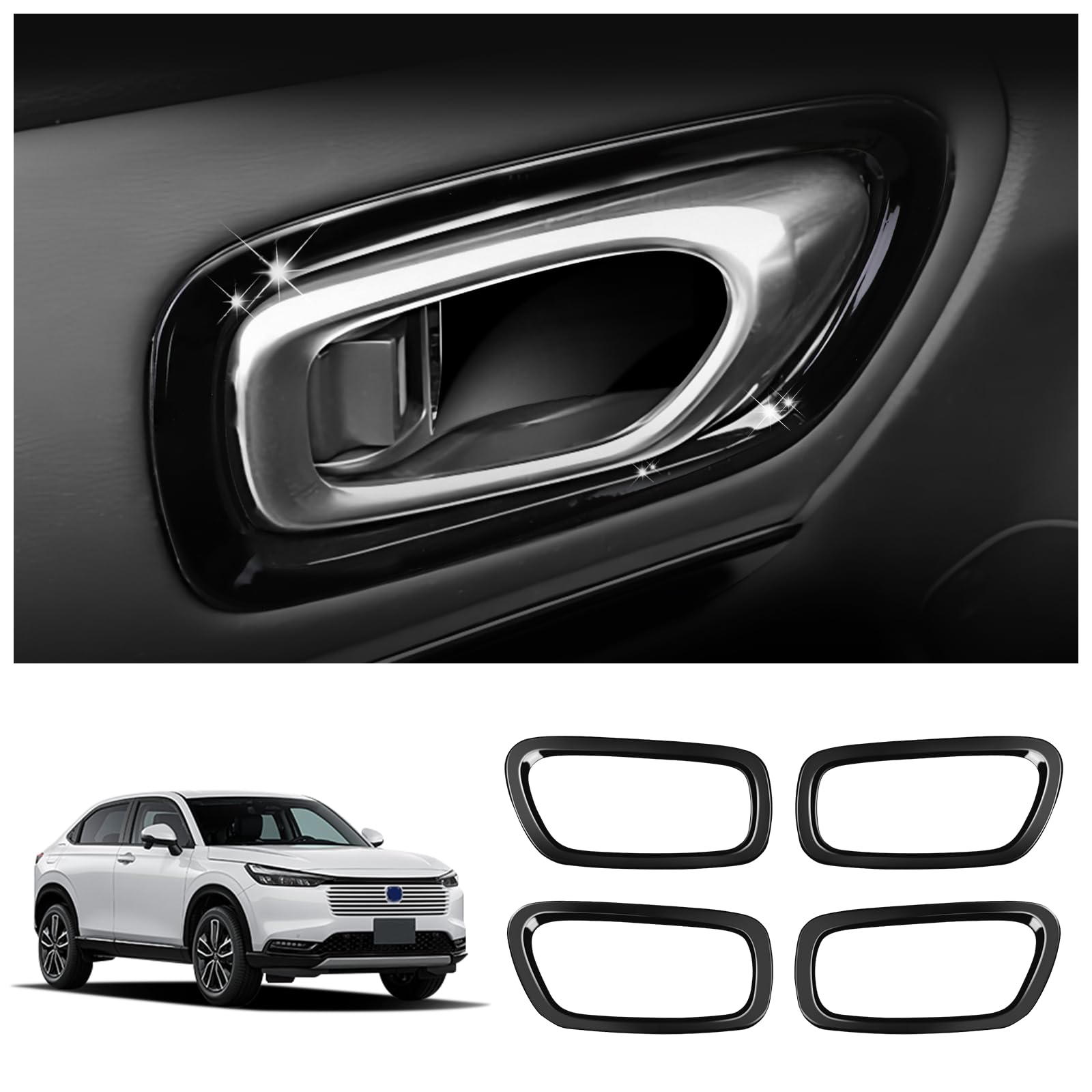 

Inside Handle Panel, Honda New Vezel, RV Series, 2nd Generation, SANQUUQOO for HONDA VEZEL чёрный