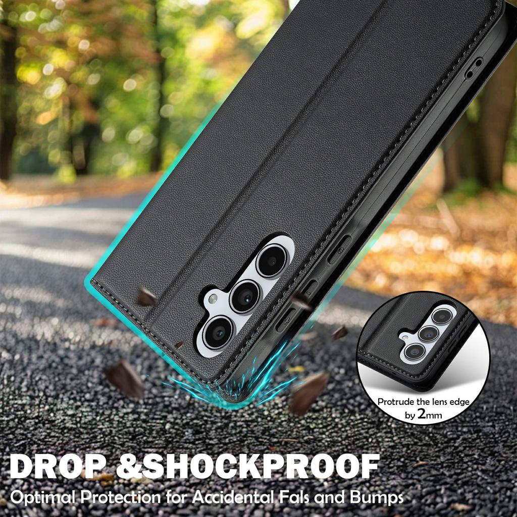 LC.IMEEKE L1 Serie für Samsung Galaxy A16 5G/A16 4G Hülle PU Leder Brieftasche Ständer Schutz Handyhülle