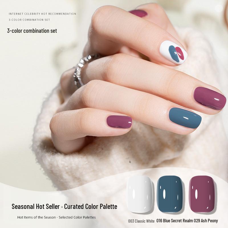 2023 No-Bake Quick-Dry Black Peelable Nail Polish - Autumn/Winter Salon Colors