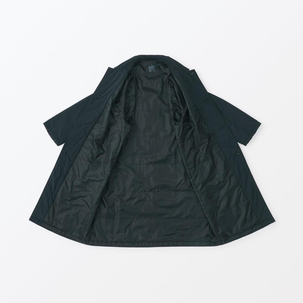 MUJI Washable Padded Trench Size AD0VNA4A Men's Coat, Black, L,