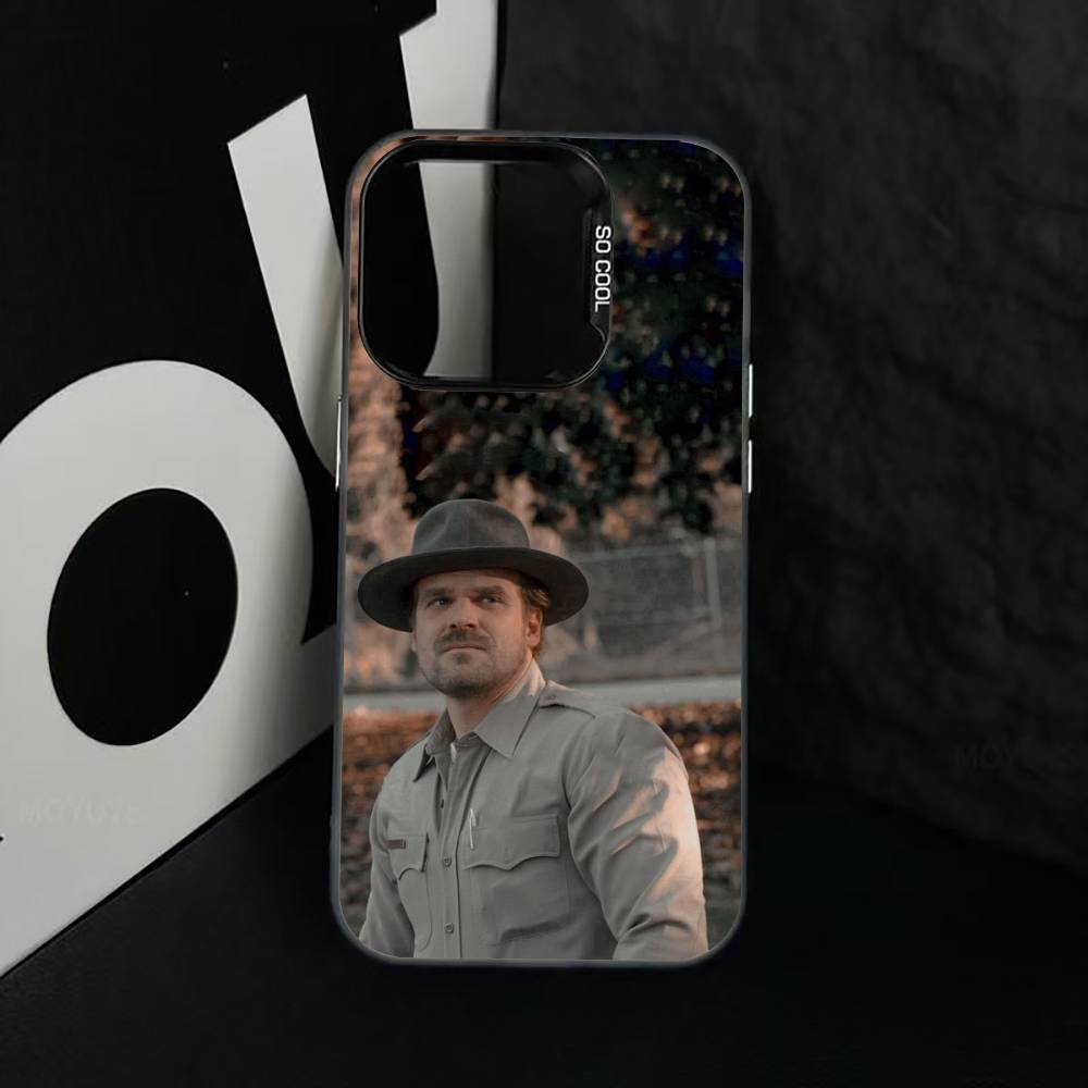 D-Harbour Actor Phone Case For iPhone 17,16,15,14,13,12,11 Plus,Pro Max,XS,Colored Silver Plated Inside Cover