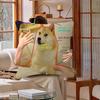 Abstract Shiba Inu Print Cushion Cover Car Throw Pillow Case For Sofa Car Christmas Gift 40X40Cm 45X45Cm