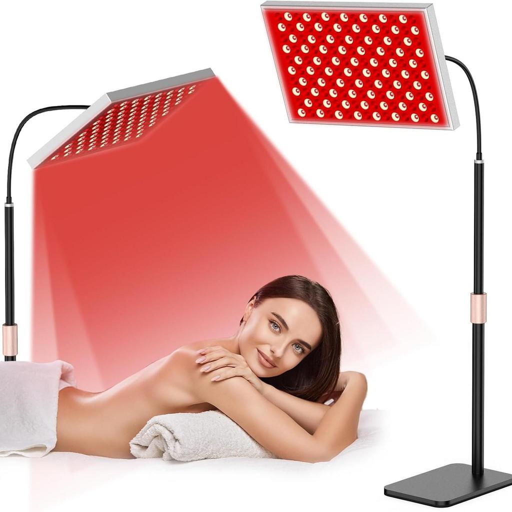 LED Infrared Red Light Therapy Floor Lamp for Beauty and Skin, 850+660 nm