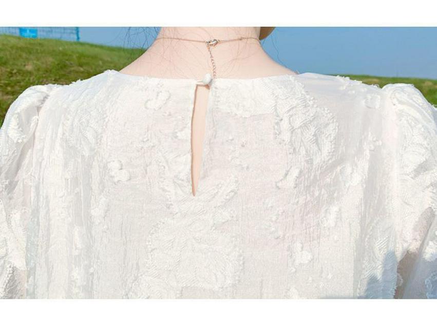 Women's Summer Chic Qipao-Inspired Ruffle Dress with Princess and Doll Design