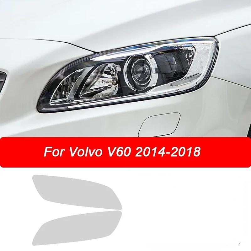 2 Stück Auto-Frontlicht transparenter TPU-Aufkleber für Scheinwerfer, Schutzfolie für Volvo XC90 XC40 XC60 S60 S90 V60 V90 Zubehör