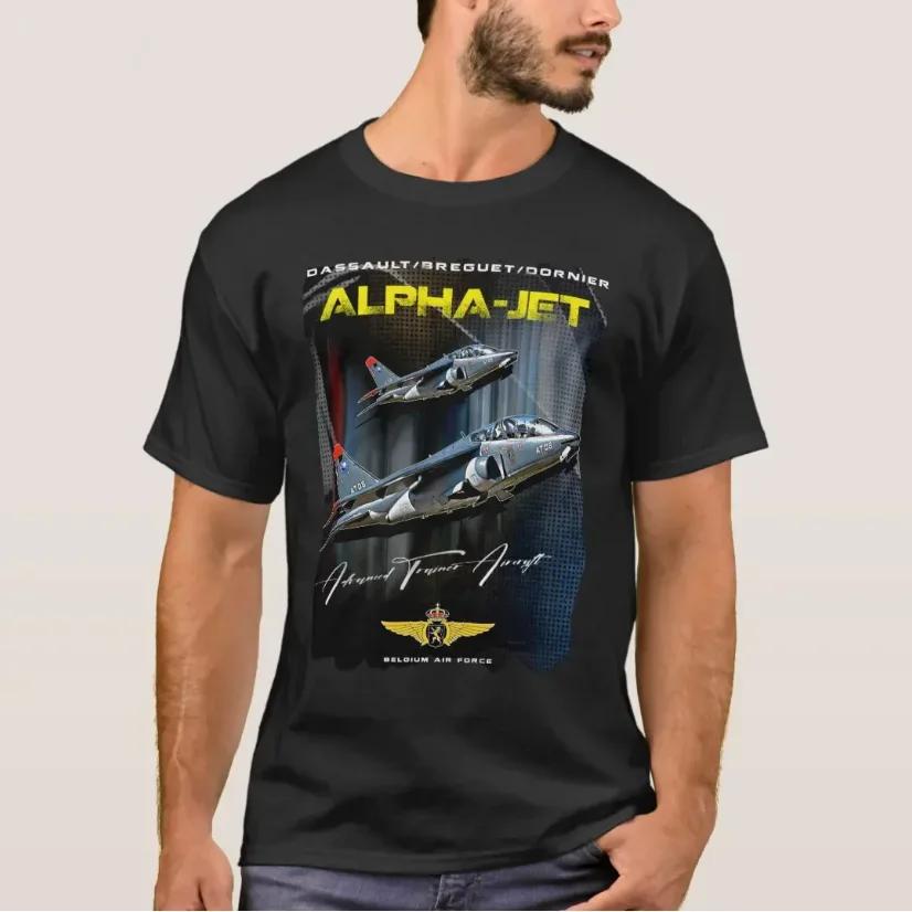 

Belgium Air Force Alpha Jet Advanced Trainer Plane TShirt 100 Cotton ONeck Short Sleeve Summer Casual Mens Tshirt Streetwear S