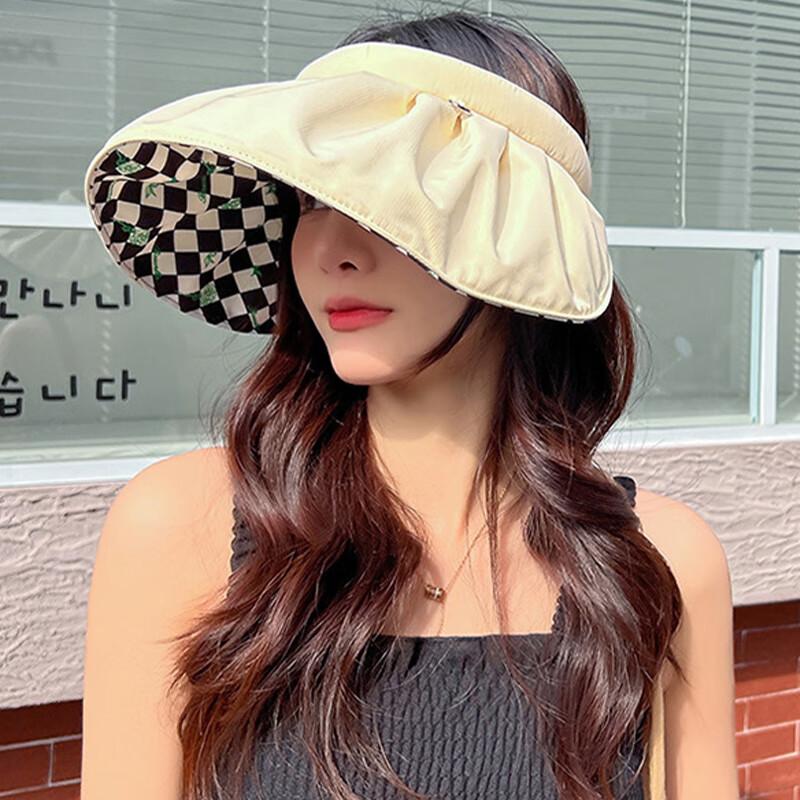 XUEXIMAN Sun Hat for Women, Visor Cap for Travel, Face-Covering Versatile Sun Hat, Beach Shell Sun Protection Hat for Wome