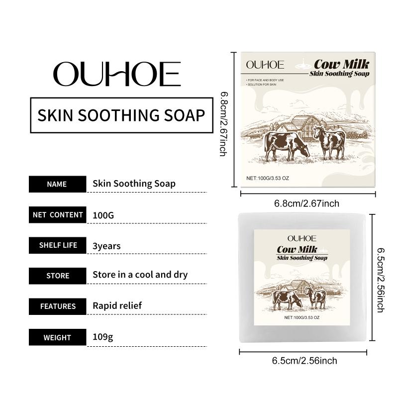 Milk Flavored Beef Fat Soap Moisturizes, Nourishes, Cleanses Pores, Bath Soap, Delicate Skin