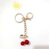 Cherry Bag Pendant Bag Charm Resin Cherry Keyring Fashion Alloy Jewelry Key Accessory Present for Fashion Women Girls