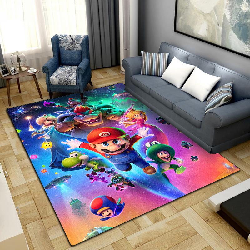 

Mario Bros Print Rug Living Room Home Fashion Decoration Office Desk Chair Carpet LXR99 60x90cm