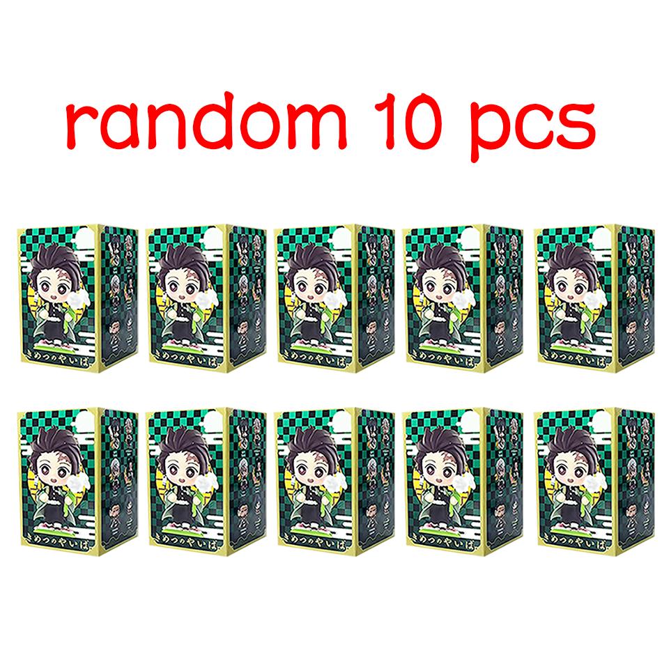 Demon Slayer Tanjiro Kamado Nezuko anime çizgi film figürü kör kutu yaratıcı kişiselleştirilmiş heykel model süs eşyası sürpriz hediye kutusu