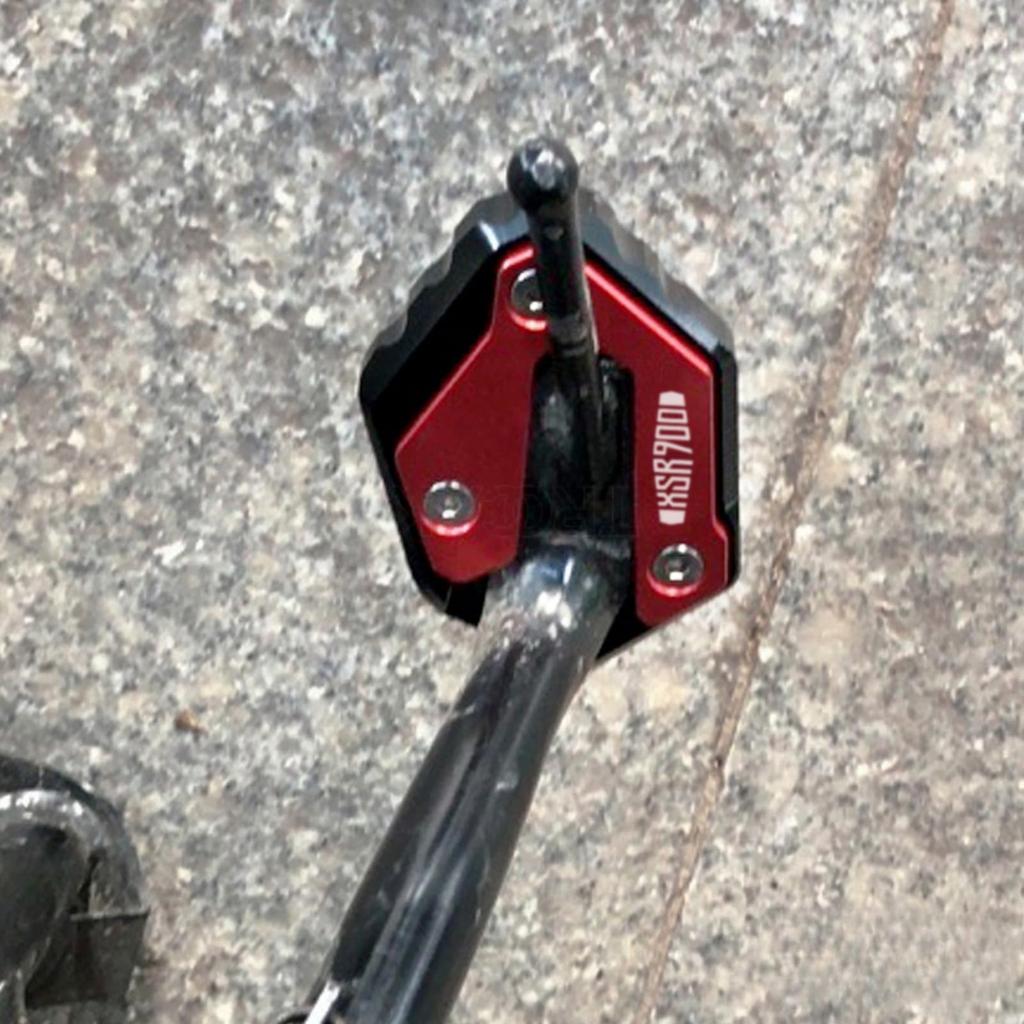 Motorcycle CNC Bracket Foot Side Bracket Extension Pad Support Plate for XSR900 GP (2022 2023 2024) (Red)