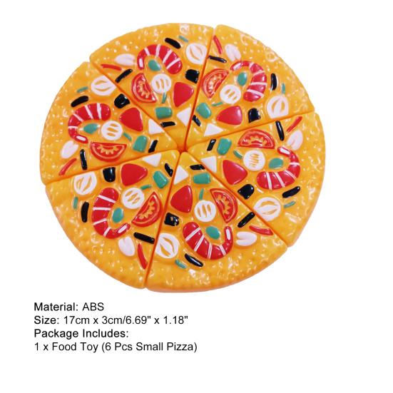 Pretend Play Toy Fake Pizza Toy Cuttable Kitchen Food Toy for Childrens Chef Role Playing Game