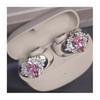 Rhinestone for Clip on Earbuds Open Ear Decorative Zirconia Earphone Accessories Removeable DIY Decoration
