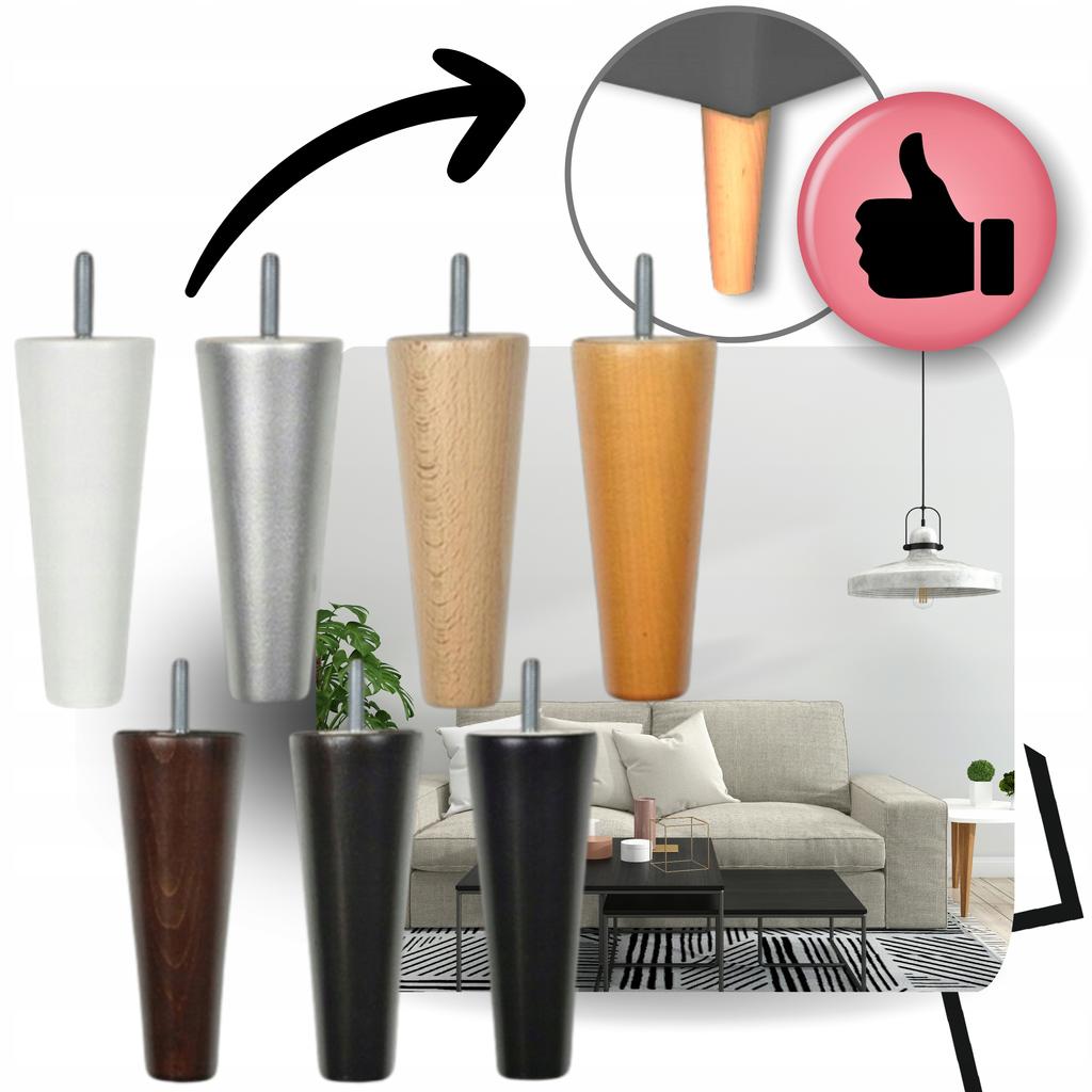 Fotel Uszak eko skóra Gaja z podnóżkiem Skandynawski Family meble szary siwy