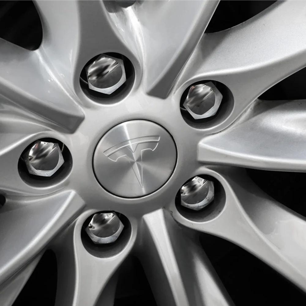 Car Sticker Tesla 56mm Original Car Wheel Center Hub Caps Sticker Cover For Tesla Model Y Model 3 2017-2023/MODEL3 Highland 2024