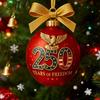 United States 250th Anniversary Ornament 250th Anniversary Acrylic Christmas Ball Ornament Patriotic Christmas Tree Hanging
