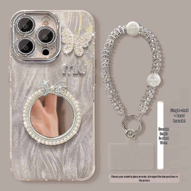 Elegant Butterfly Mirror Case for OPPO Reno15/Find X9/A6/K12X