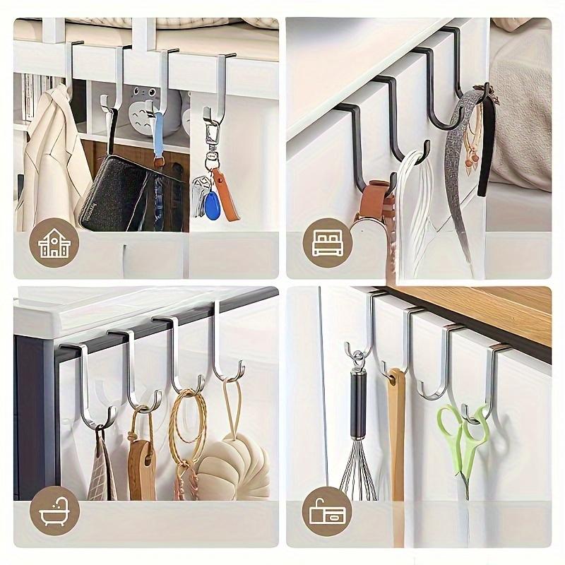 Heavy Duty Double S-Shaped Hooks | Easy-Install Rust-Resistant Polished Wall Hooks for Kitchen & Living Room, Multi-Purpose Home Storage Solution