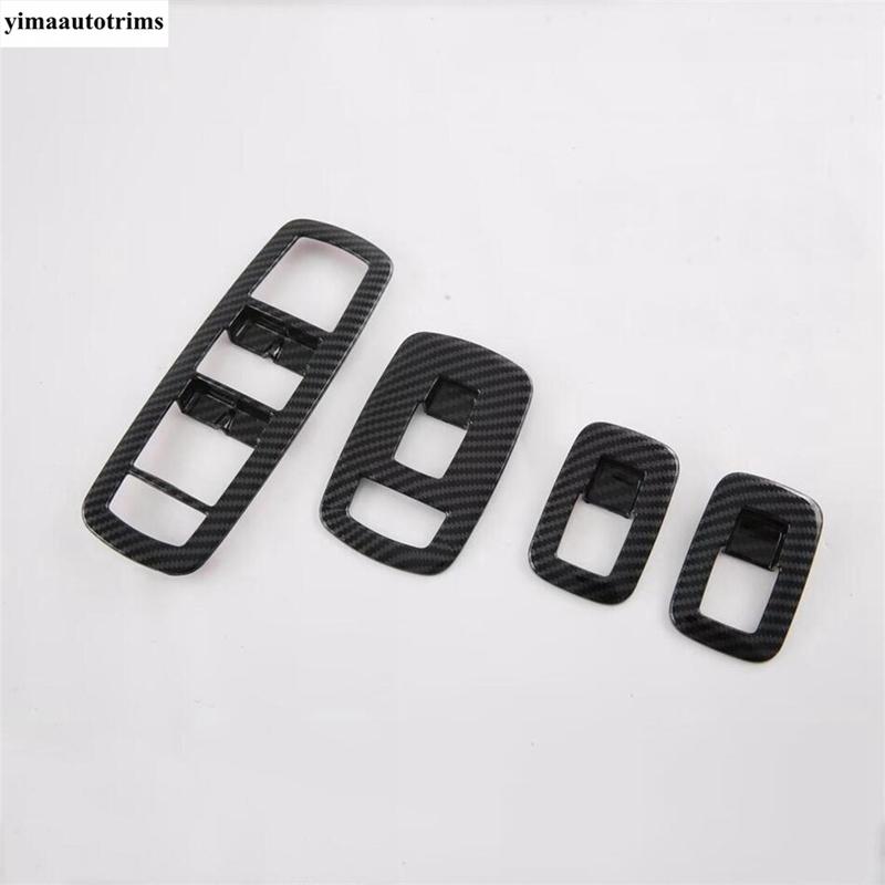 For Dodge Ram 1500  - 2025 Car Accessories ABS Door Armrest Window Lift Switch Panel Cover Trim ABS Carbon Fiber Interior
