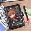 Harry Potter Laser Notizbuch Studentenjournal Hardcover Loseblatt Cartoon Anime