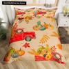 Autumn Tree Leaf King Queen Bedding Set Cartoon Botanical Duvet Cover Fallen Leaves Quilt Cover 2/3pcs Polyester Comforter Cover
