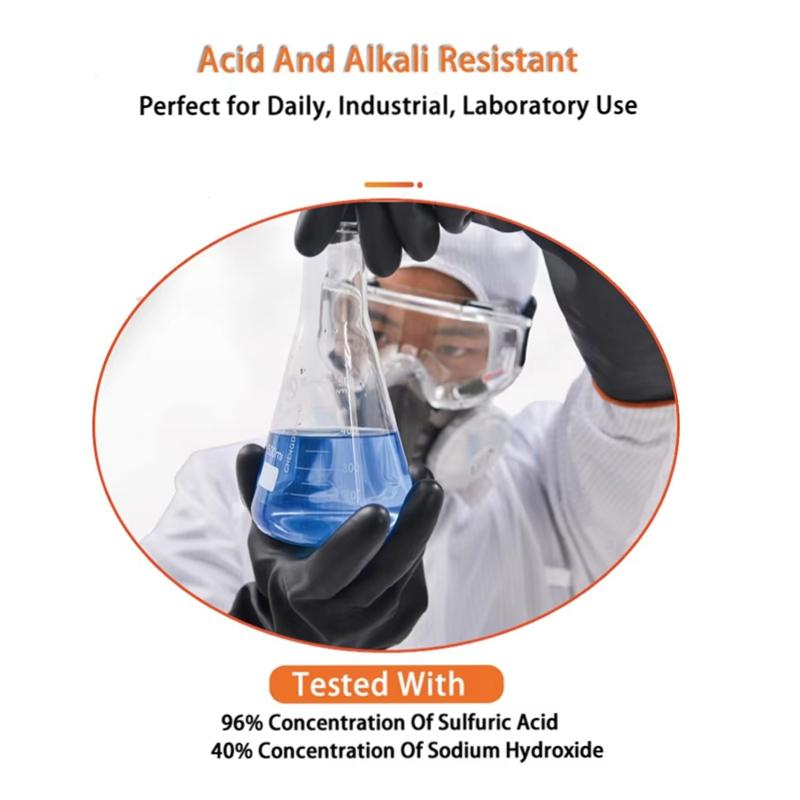 35-55cm Heavy-Duty Waterproof Latex Gloves Resistant To Chemical Acid Oil Resistant Family Industry Factory Work Safety Gloves
