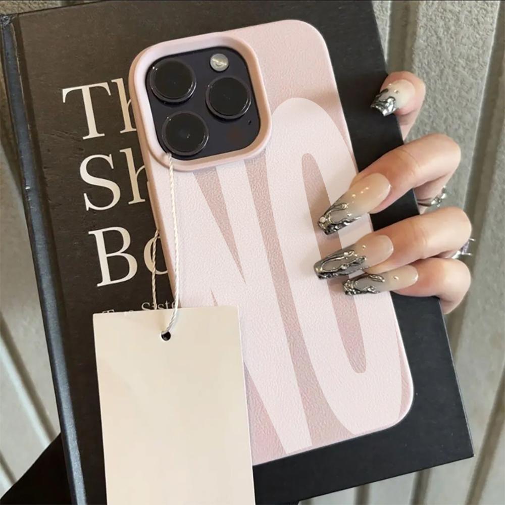 Yes & No Couple Design Case For iPhone 17 Air 16 15 14 13 12 11 Pro Max Plus X Litchi Texture Soft Shockproof Protective Cover