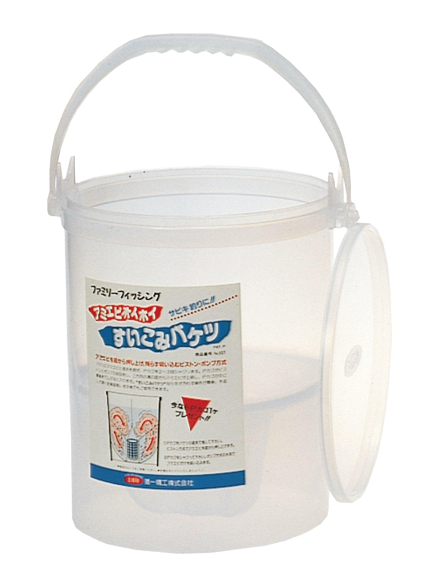 

Daiichi Seiko Bait Suction Bucket with 11020 Bucket, Lid, Medium, White, білий
