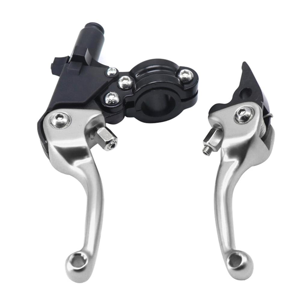 Clutch Brake Lever Set, Aluminum Alloys Foldings Brake Lever Fits for 22mm 7/8inch Handlebar Motorbike Scooters