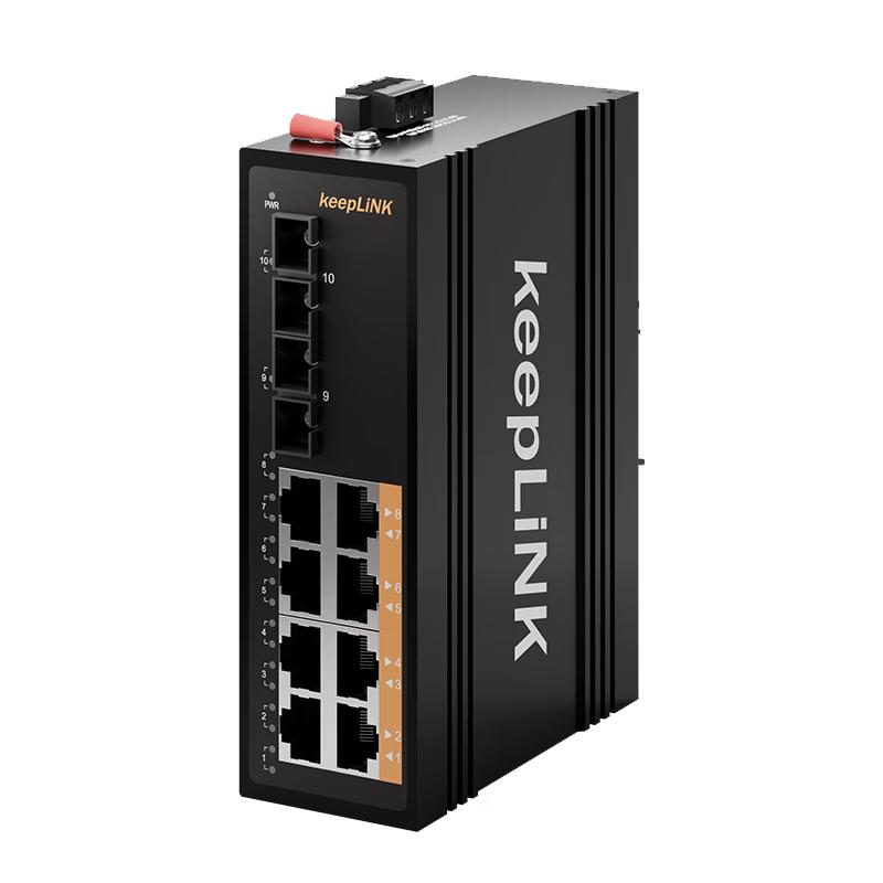 keepLINK KP-9000-45-2GX8GT Industrial Gigabit Ethernet Switch