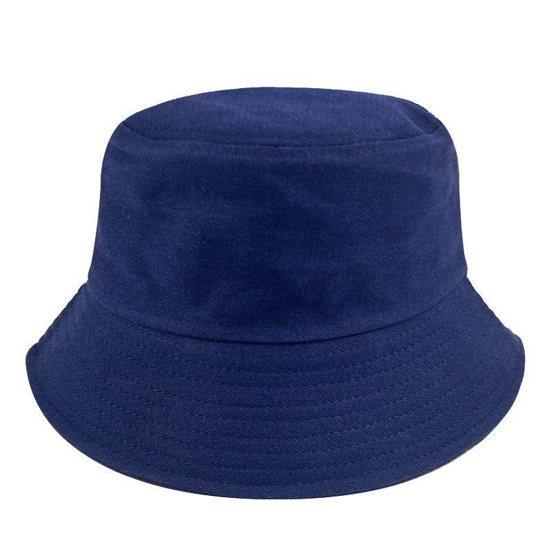 Cotton Solid Bucket Hat | Summer Sun Protection & Breathable Round Crown