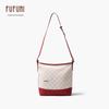FUFUNI Vintage Pattern Bucket Shoulder Bag