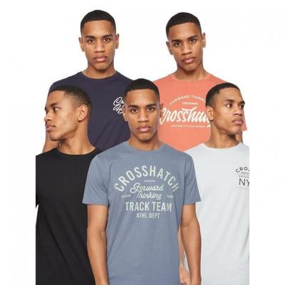 Mens Brandax Assorted Designs T-Shirt (Pack of 5)