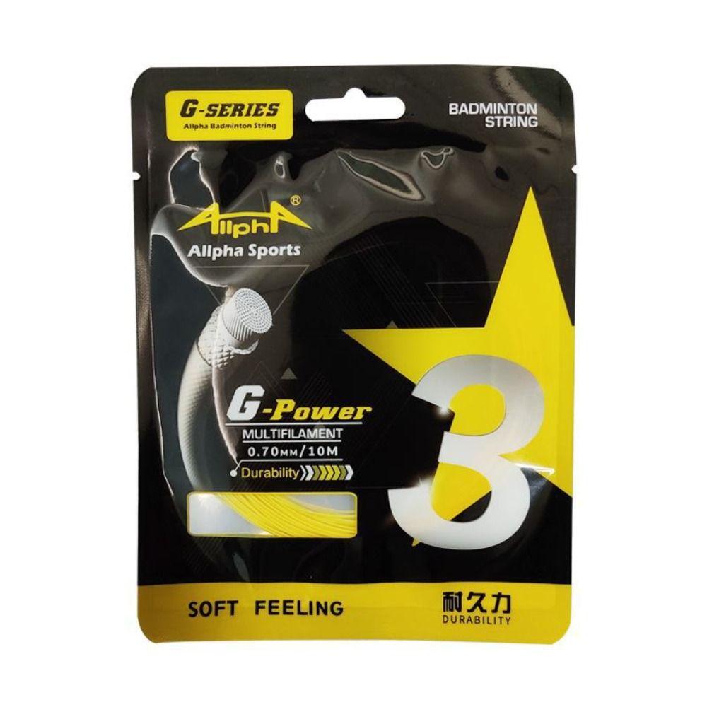 

0.7mm G3 Badminton String High Elastic Badminton String Line Badminton Racket Line Amateur жовтий