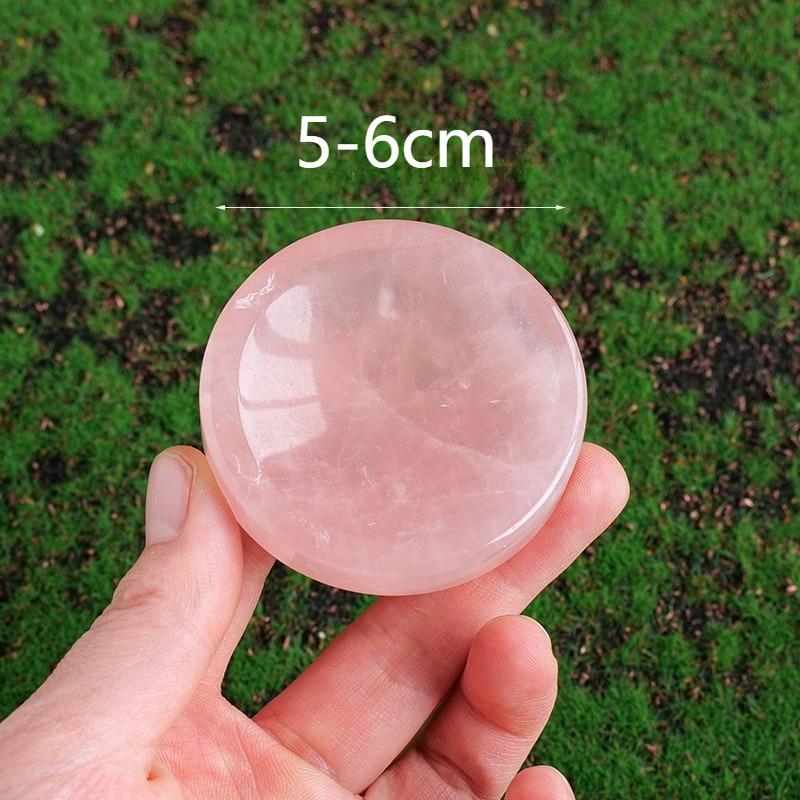Natural powder crystal small bowl, crystal white yellow powder crystal bowl, living room, home, office desktop, handicraft decoration