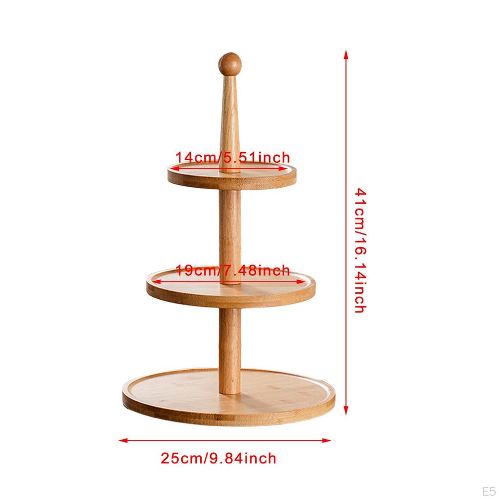 Cupcake Ständer Cup Cake Etagen Turm Holz Modern Servierplatte für Buffet Hochzeit
