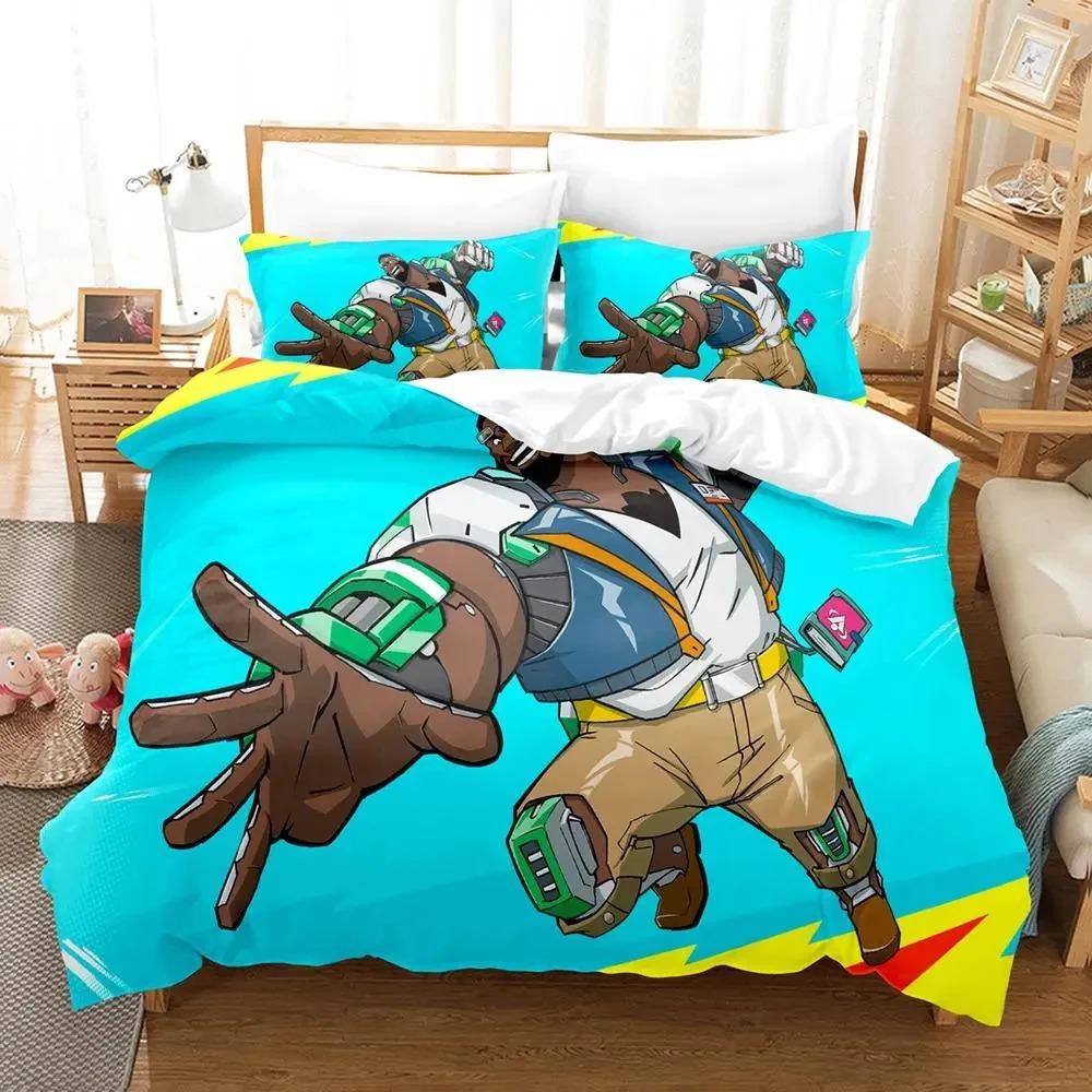 Anime Game Hi-Fi Rush Bedding Set Duvet Cover Bed Set Quilt Cover Pillowcase Comforter King Queen Size Boys Adult Bedding Set