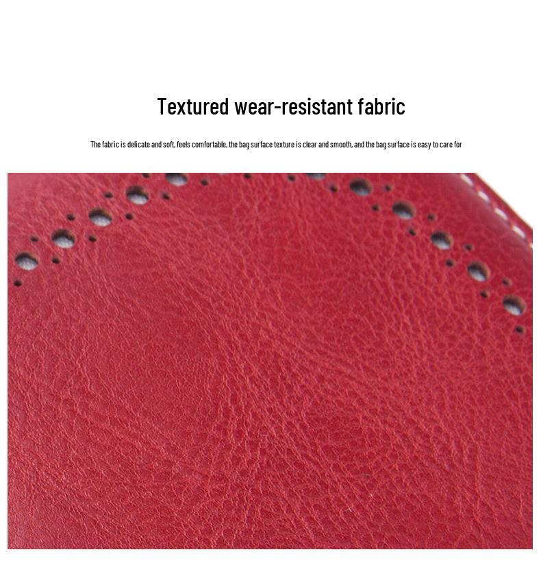 Women's Retro Oil Wax Leather Long Wallet - Hollowed-out Design, Multi-functional, Large Capacity Phone Bag