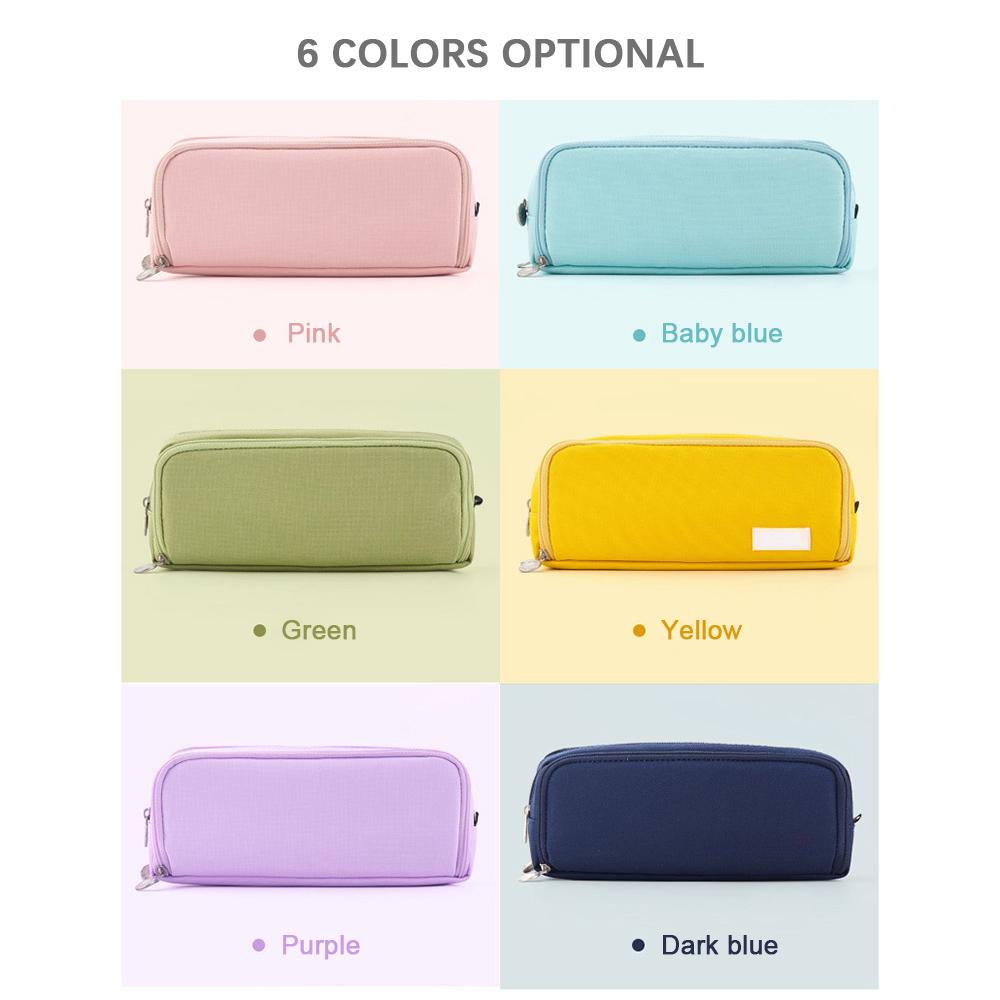 Pencil Case Large Capacity Pencil Pouch Box Stationery Zipper Pocket for School Home Storage Multilayer Pocket Office Organizer Gift for Men Women Kid