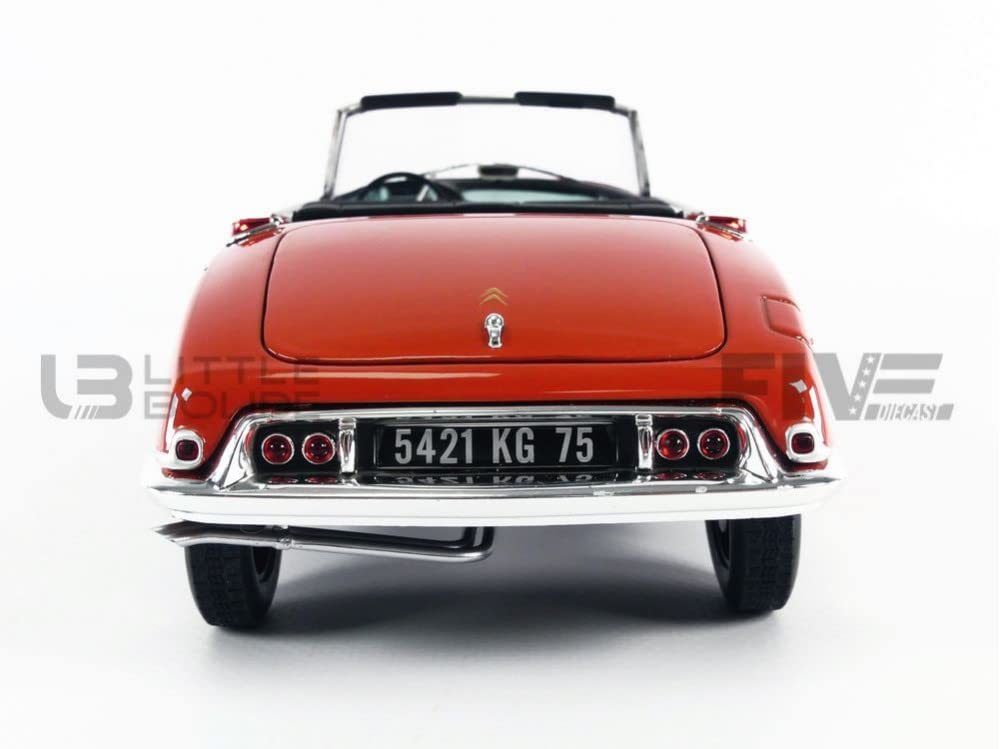 Norev Citroen DS19 Cabriolet 1961 Corail Red 1/18