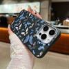 Leather Soft TPU Case For iPhone 16 16e 15 Pro Max 14 13 12 11 Small Butterfly Printed Shockproof Soft Silicone Phone Cover