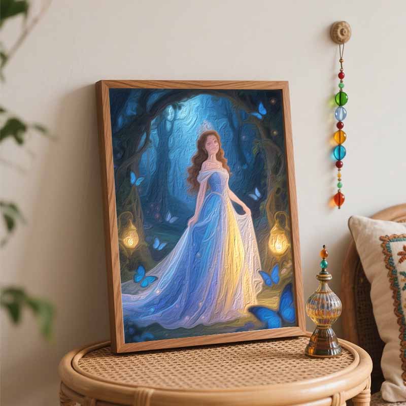 Disney Princess Oil Painting Hand Painting Coloring Painting Handmade Diy Home Decoration Gift