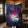 Enigmatic Blue Eyes Blanket Sofa Blanket Camping Trip Air Conditioning Blanket Office Rest Blanket Christmas Gifts