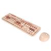 Wireless Keyboard Mouse 104 Keys Ergonomic Cute Desktop Game Keyboard Mouse Kit for Girls for Home Work Gaming
