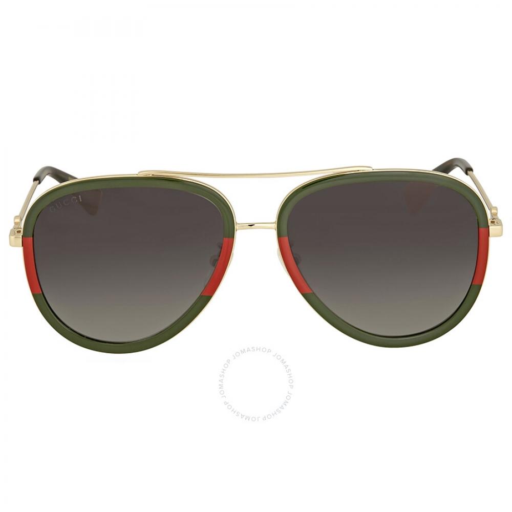 

Gucci Сірі градієнтні сонцезахисні окуляри Pilot унісекс Gg0062s 003 57