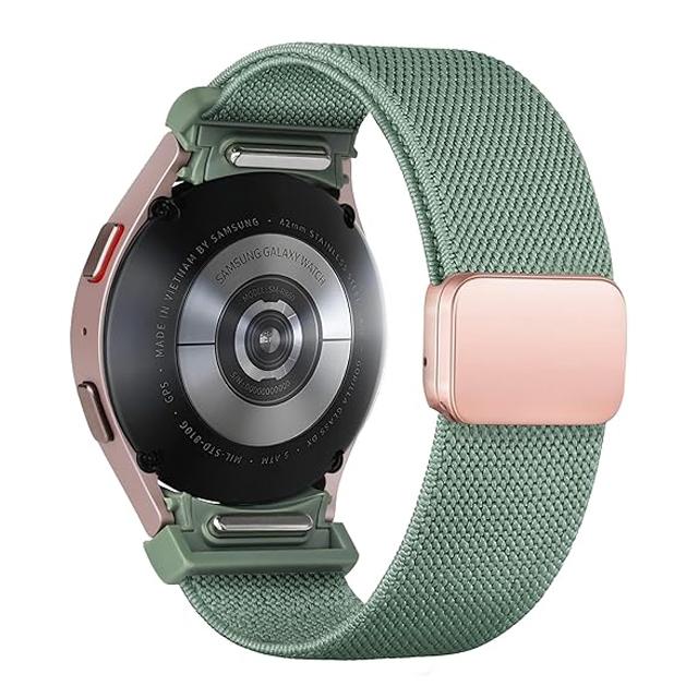 Band For Samsung Galaxy Watch 7/6/5/4/classic/Pro 44mm 40mm No Gaps Magnetic Stretchy sport correa bracelet Galaxy watch 7 Strap
